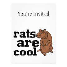 Ratten sind cool personalisierte ankündigung