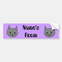 Rauchiges Grau-Katze Auto Sticker