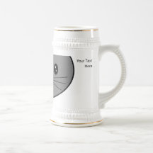 Rauchiges Grau-Katze Teetasse