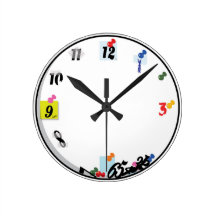 Raue Zeit Wanduhr