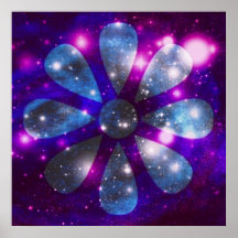 Raum-Blumen-Plakat