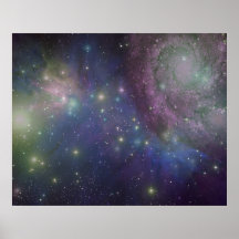 Raum, Sterne, Galaxien und Nebelflecke Plakate