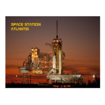 Raumfähre Atlantis Postkarte