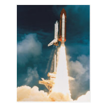 Raumfähre-Entdeckung starten weg Postkarten