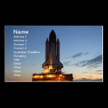 Raumfähre-Entdeckung visitenkarten