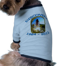 Raumfähre-Entdeckungs-Produkteinführung Hund Shirt