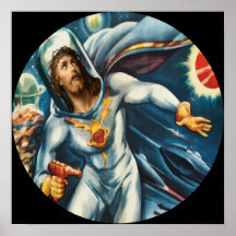 Raumfahrer Jesus Posterdrucke