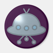 Raumschiff fliegende Untertasse UFO flying saucer Kühlschrankmagnete