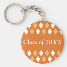 Rauten-personalisierte Klasse von Keychain Schlüsselband