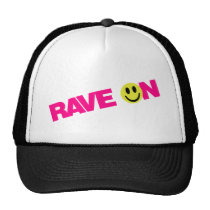 Ravean - Raver-Musik DJ Mit einer Keule schlagen kappen
