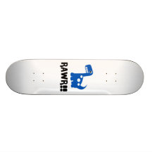 Rawr Dino Blau Skate Board