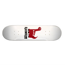 Rawr Dino Rot Personalisierte Skatedecks