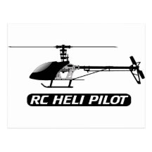 RC Hubschrauber-Pilot Postkarten