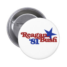 Reagan Bush 81 Anstecknadelbutton