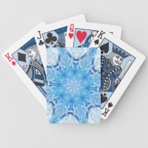 Real Snowflake Fractal Bicycle Card Decks