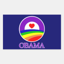 Rechteck-Aufkleber - Obama-Stolz