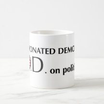 Rechthaberischer Demokrat: O.D. auf Politikbecher Haferl