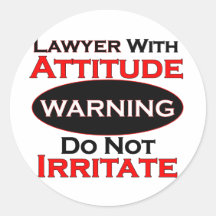 Rechtsanwalt mit Haltung Runder Sticker