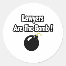 Rechtsanwälte sind die Bombe! Aufkleber