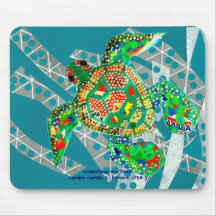 Recyceln der Seeschildkröte Mauspad