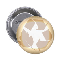 Recyceln Sie #3 Anstecknadelbutton