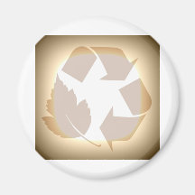 Recyceln Sie #3 Kühlschrankmagnet