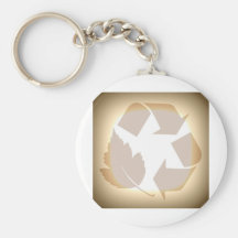 Recyceln Sie #3 Schlüsselbänder
