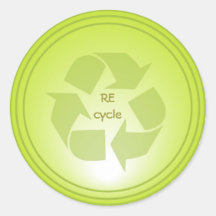Recyceln Sie Aufkleber