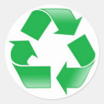 Recyceln Sie Aufkleber