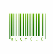 recyceln Sie Barcode graphic.png Photo Statue