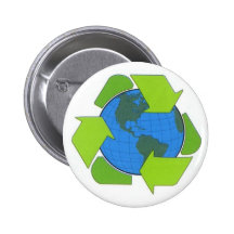 recyceln Sie Erde Buttons