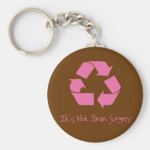Recyceln Sie es ist einfach Schlüsselanhänger