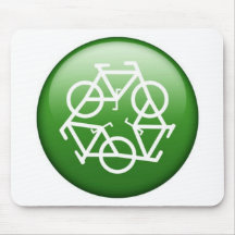 Recyceln Sie Grün Mauspad