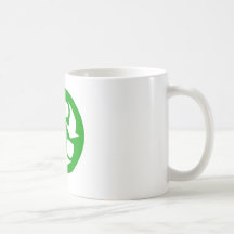 Recyceln Sie Kaffeetasse