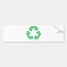 Recyceln Sie Ökologie-Produkte u. Entwürfe! Autoaufkleber