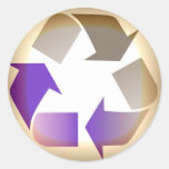 Recyceln Sie ringsum Aufkleber #2