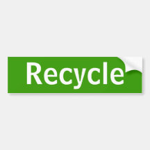Recyceln Sie Stoßaufkleber Autosticker