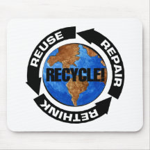 Recyceln Sie Welt Mauspads