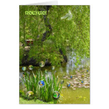 Recyceln von Erde! Karte