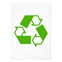 Recycling Symbol Custom Invites
