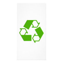 Recycling Symbol Custom Photo Card