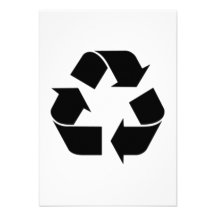 Recycling Symbol Personalized Announcement