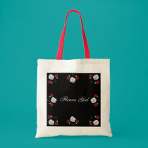 Red and White Roses wedding tote bag taschen