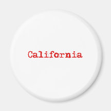 Red California Magnet