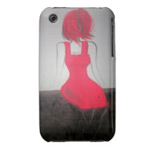 Red Girl iPhone 3 Hüllen
