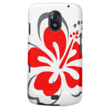 Red hibiscus Hawaii theme gifts Samsung Galaxy Nexus Cover