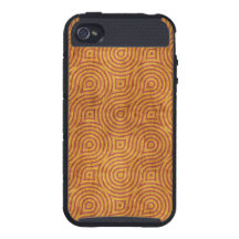 Red - Orange Retro Grunge iPhone 4/4S Case