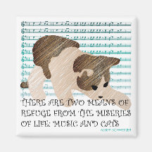 Redewendungens-Katzen-Musik-Magnet Magnete