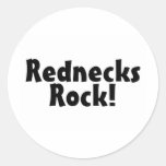 Redneck-Felsen Runder Aufkleber