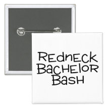 Redneck-Junggeselle-heftiger Schlag Button